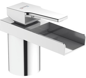 Monomando de lavabo cascada Cromado Kenjo